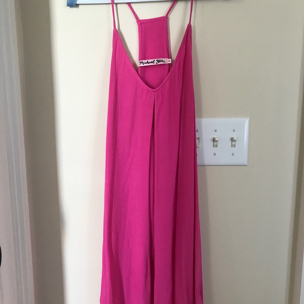 Hot pink dress